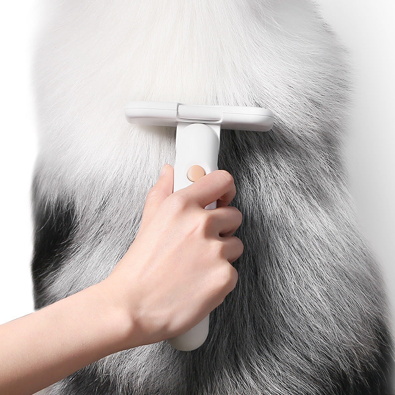 Five mode pet hair removal comb grooming loose fur from a cat coat