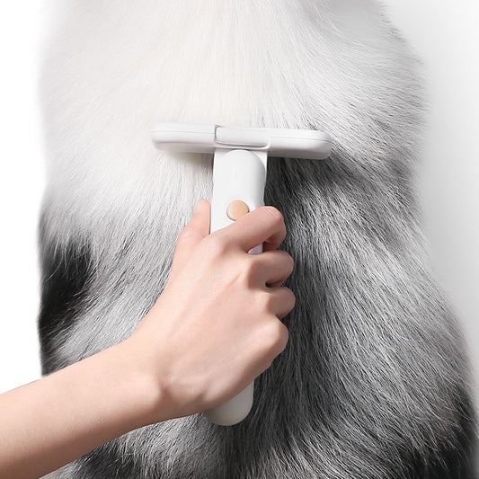 Five mode pet hair removal comb grooming loose fur from a cat coat